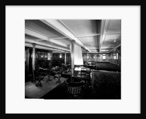 Second Class Library on the 'Adriatic' (1906) by Bedford Lemere & Co.