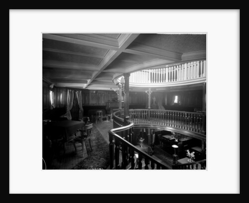 First Class Music and Recreation Room on the 'Highland Brae' (1910) by Bedford Lemere & Co.