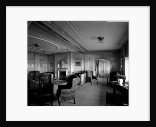 Cabin Class Drawing Room on the 'Missanabie' (1914) by Bedford Lemere & Co.