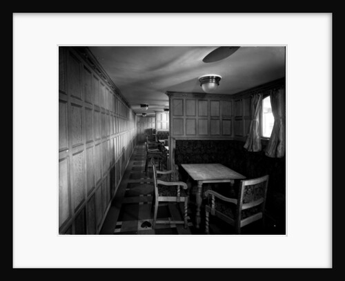 Cabin Class Card Room on the 'Missanabie' (1914) by Bedford Lemere & Co.