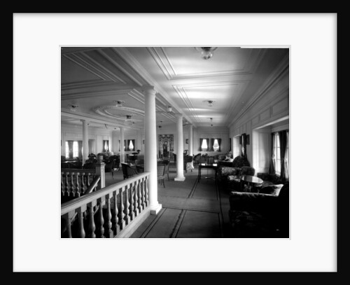 Cabin Class Lounge on the 'Missanabie' (1914) by Bedford Lemere & Co.