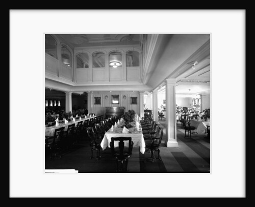 Cabin Class Dining Saloon on the 'Missanabie' (1914) by Bedford Lemere & Co.