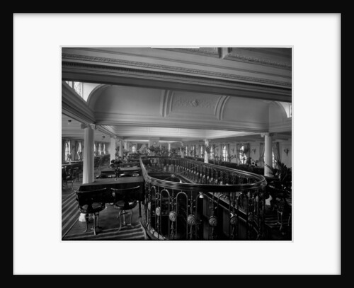 First Class Dining Saloon on the 'Ciudad de Buenos Aires' (1914) by Bedford Lemere & Co.