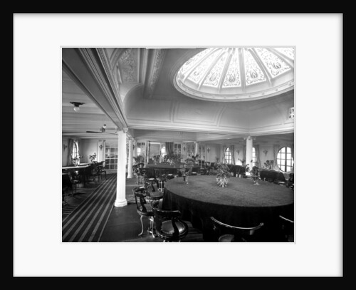 First Class Dining Saloon on the 'Ciudad de Buenos Aires' (1914) by Bedford Lemere & Co.