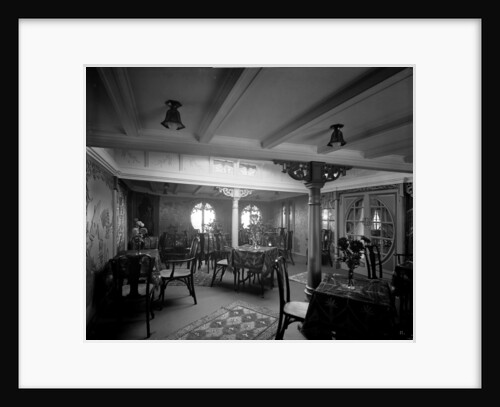 First Class Chinese Tea Room on the 'Ciudad de Buenos Aires' (1914) by Bedford Lemere & Co.