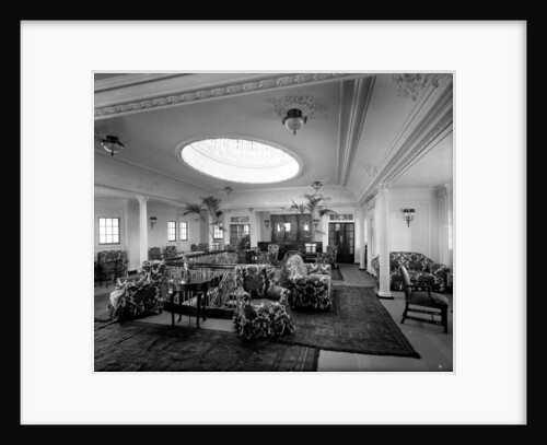 First Class Lounge on the 'Essequibo' (1914) by Bedford Lemere & Co.