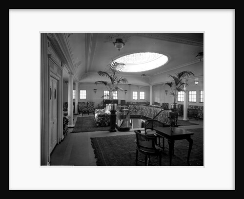 First Class Lounge on the 'Essequibo' (1914) by Bedford Lemere & Co.