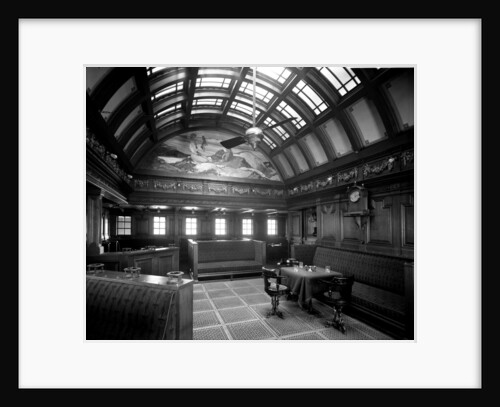 First Class Smoking Room on the 'Kaisar-i-Hind' (1914) by Bedford Lemere & Co.