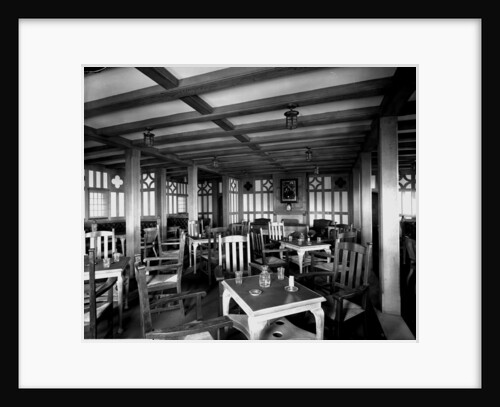 Cabin Class Smoking Room on the 'Metagama' (1915) by Bedford Lemere & Co.