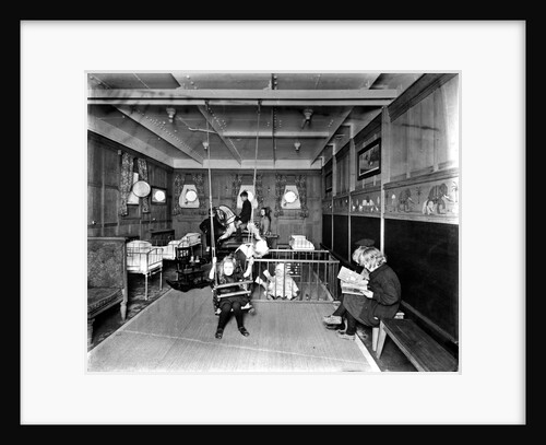 Cabin Class Nursery on the 'Metagama' (1915) by Bedford Lemere & Co.