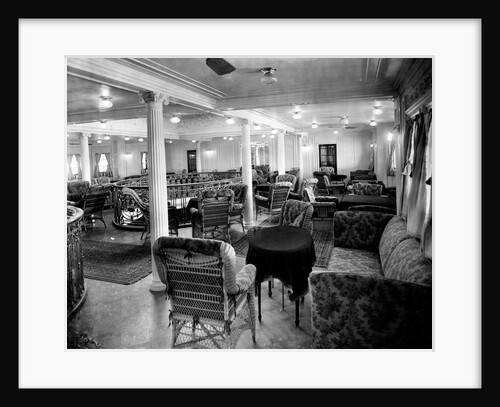First Class Smoking Lounge on the 'Niagara' (1913) by Bedford Lemere & Co.