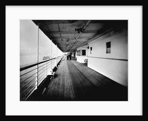 Promenade Deck on the 'Niagara' (1913) by Bedford Lemere & Co.