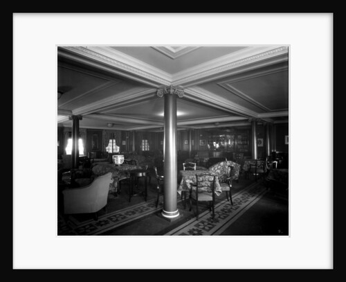 Cabin Class Lounge on the 'Melita' (1918) by Bedford Lemere & Co.