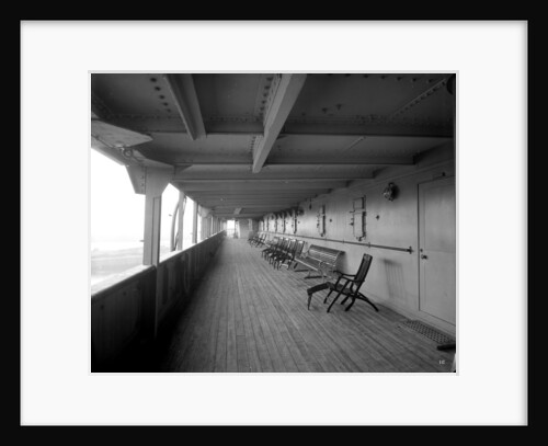 Cabin Class Promenade on the 'Melita' (1918) by Bedford Lemere & Co.