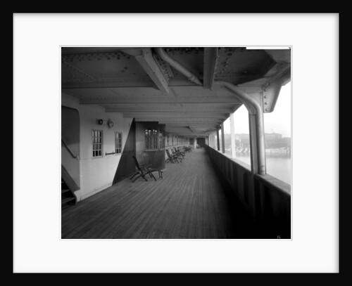Cabin Class Promenade on the 'Melita' (1918) by Bedford Lemere & Co.