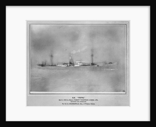 The 'Fotis' (Gr, 1912) under way by unknown