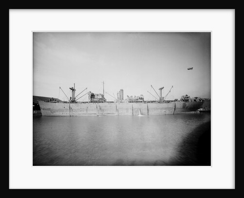 General cargo ship 'Empire Barrie' (1942) lying at quayside by unknown