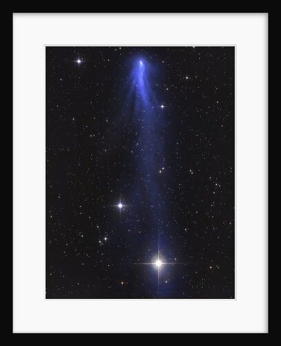 Comet C/2016 R2 Panstarrs the blue carbon monoxide comet - rotating comet tails on January 19th 2018 by Gerald Rhemann