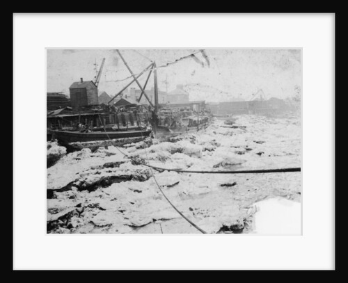 The big freeze at Anchor and Hope Wharf, Charlton by unknown