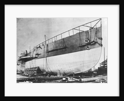 View of Brunel's 'Great Eastern' prior to her 1858 launch by unknown