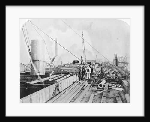View of Brunel's 'Great Eastern' prior to her 1858 launch by unknown