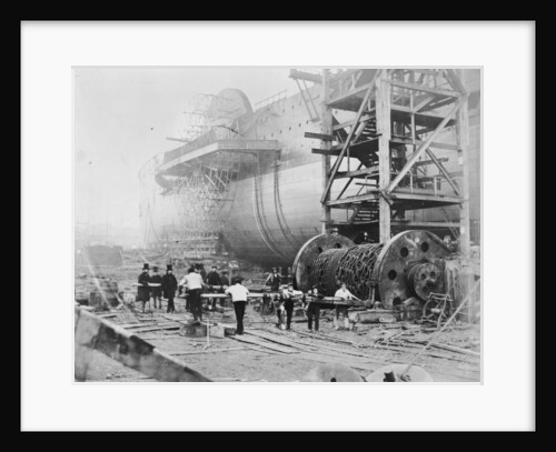 View of Brunel's 'Great Eastern' prior to her 1858 launch by Robert Howlett