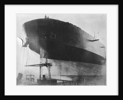 View of Brunel's 'Great Eastern' prior to her 1858 launch by unknown