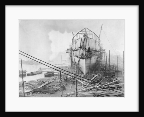 View of Brunel's 'Great Eastern' prior to her 1858 launch by unknown