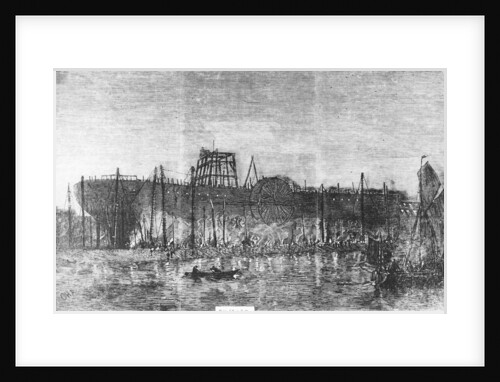 Working on the 'Great Eastern' (1858) by gaslight by unknown