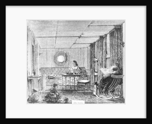 Family saloon on board the 'Great Eastern' (1858) by unknown