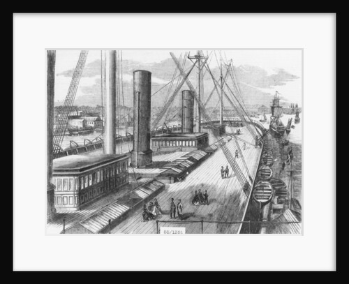 View of Brunel's 'Great Eastern' (1858) from one of the paddle boxes looking astern by unknown