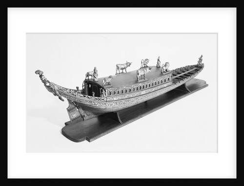 Ceremonial barge, circa 1780, starboard stern quarter by unknown
