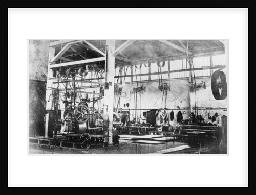 The boiler shop of the Penn and Son Works at Deptford Pier by unknown