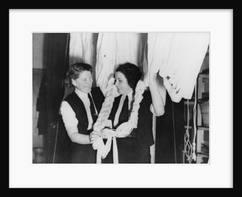 WRNS parachute packers, during the Second World War by unknown