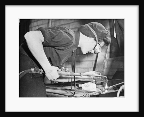 A WREN using an acetylene welder by unknown