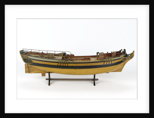 Full hull model of a merchant brig (circa 1795) by unknown