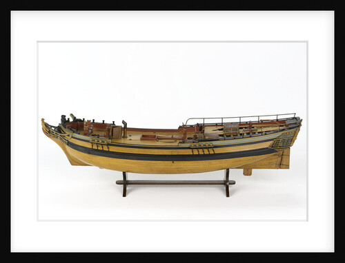 Full hull model of a merchant brig (circa 1795) by unknown