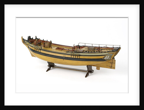 Full hull model of a merchant brig (circa 1795) by unknown