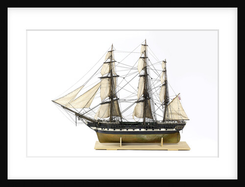 Frigate, port broadside by unknown