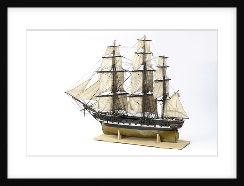 Frigate, port stern quarter by unknown