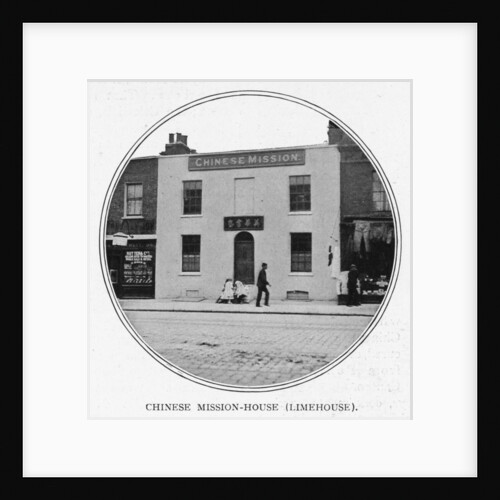 The Chinese Mission House in Limehouse, run by the Reverend George Piercy. Piercy had spent 30 years as an Anglican missionary in China. by G.R. Sims