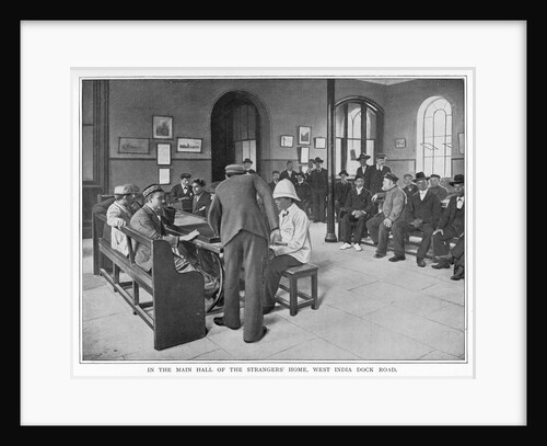 In the main hall of the Strangers' Home, West India Dock Road by unknown