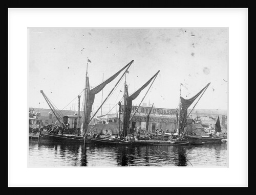 Barges at Bow Creek by unknown