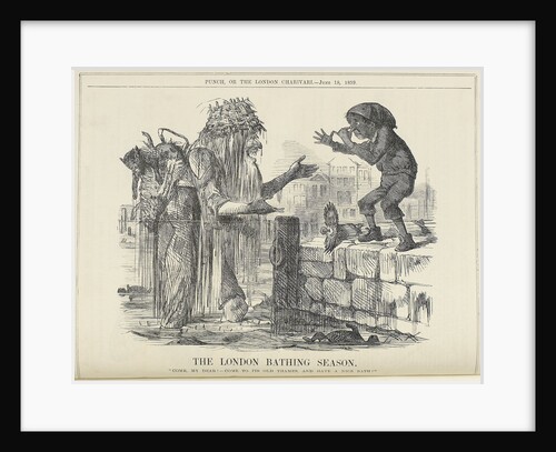 The London bathing season by Punch