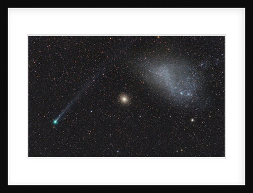 Cosmic Alignment: Comet Lemmon, GC 47 Tucanae, and the SMC by Ignacio Diaz Bobillo
