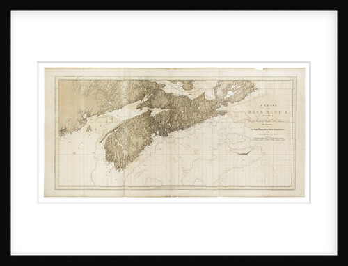 A chart of Nova Scotia by Joseph Frederick Wallet Des Barres