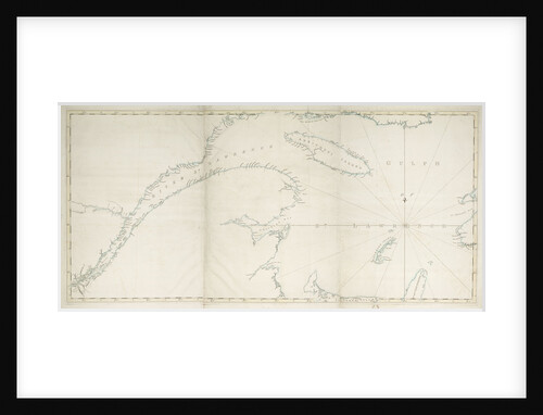 Map of the Gulf and River of St Lawrence by Joseph Frederick Wallet Des Barres