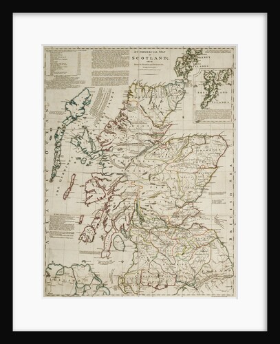A commercial map of Scotland with the roads, stages and distances by J. Knox