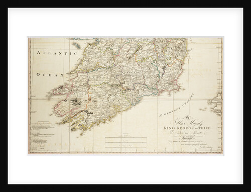 A new map of Ireland civil and ecclesiastical, 1797 by Daniel A. Beaufort