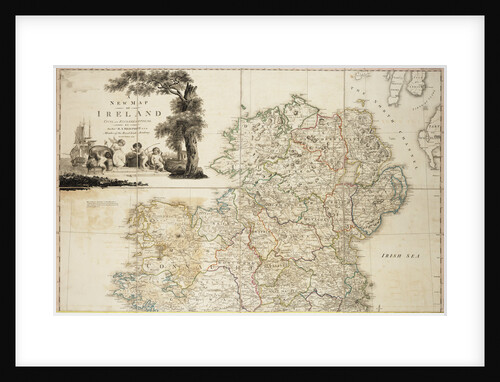 A new map of Ireland civil and ecclesiastical, 1797 by Daniel A. Beaufort